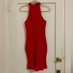 NWT AX Paris Red High Neck Dress US- size 6, UK- size 10